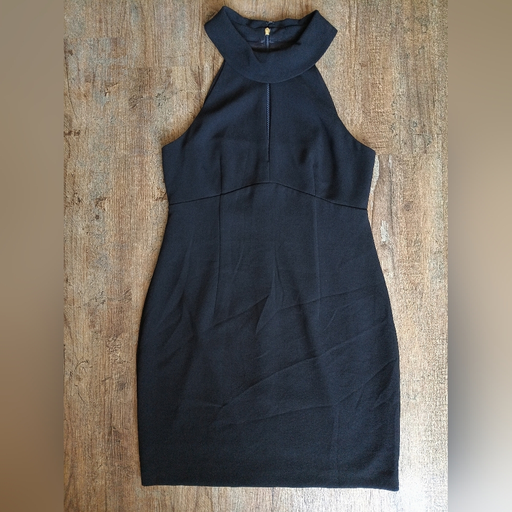 Trina Turk Black Halter Keyhole Mini Dress Size 6